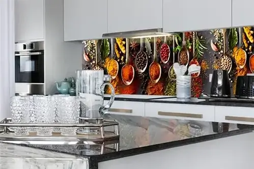 Crédence de cuisine en verre ou plexiglas en promotion