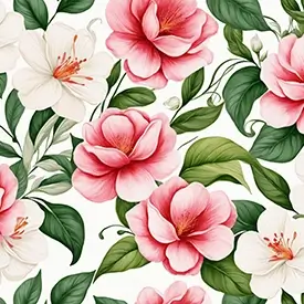 Rideaux avec motif de fleurs