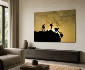 Tableau sur plexiglas Alpinisme