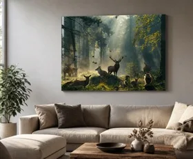 Tableau sur plexiglas Animaux de la forêt