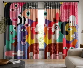 Rideaux Art abstrait