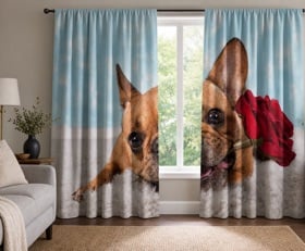 Rideaux Bouledogue Français