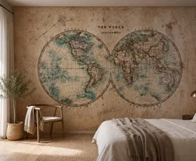 Papier peint photo Carte du monde