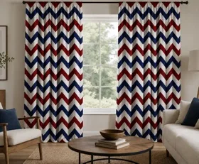 Rideaux Chevron patrons