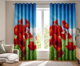 Rideaux Coquelicots