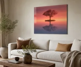 Tableau sur plexiglas Corail