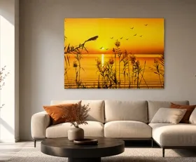 Tableau sur plexiglas Couleur miel