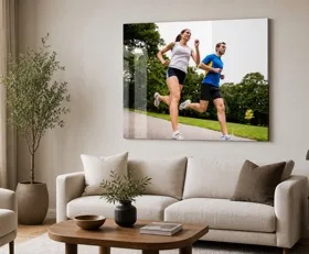 Tableau sur plexiglas Course à pied