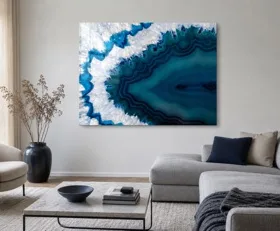 Tableau sur plexiglas Cristaux