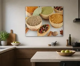 Tableau sur plexiglas Épices