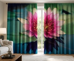 Rideaux Fleur de lotus