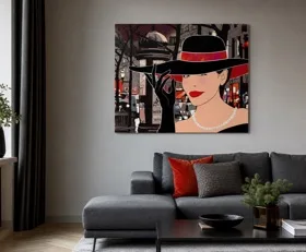 Tableau sur plexiglas Illustration Paris