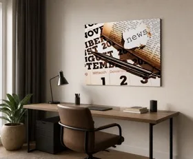 Tableau sur plexiglas Journaux