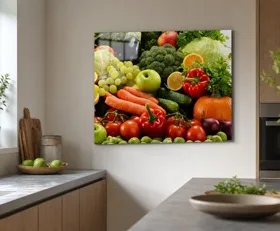 Tableau sur plexiglas Légumes