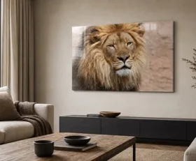 Tableau sur plexiglas Lion