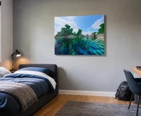 Tableau sur plexiglas Minecraft