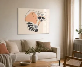 Tableau sur plexiglas Motifs linéaires