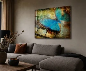 Tableau sur plexiglas Rétro