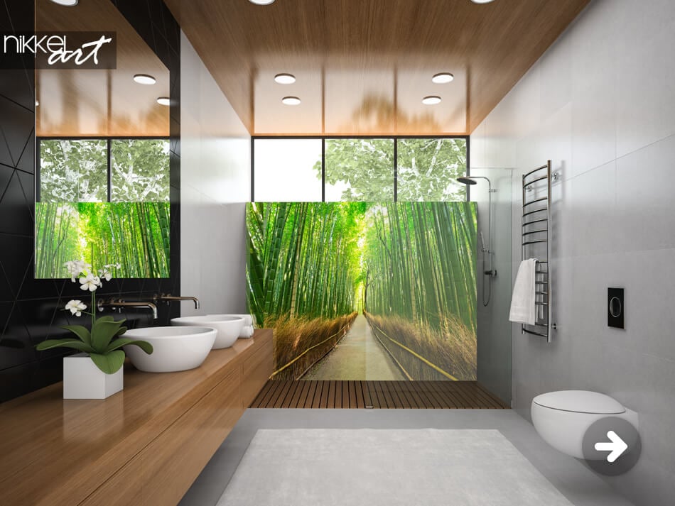 Papier peint photo dans la salle de bain : est-ce possible et quel matériau choisir ?