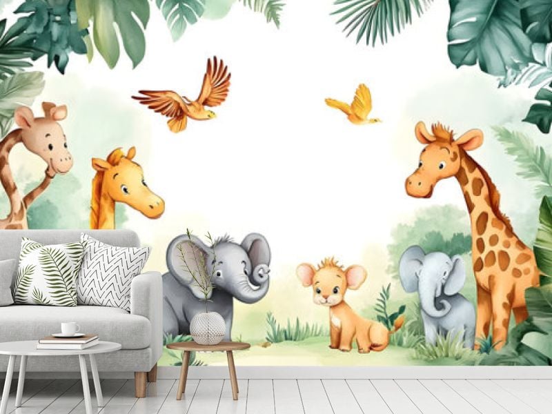 Papier peint photo pour la chambre d'enfants : sûr et amovible