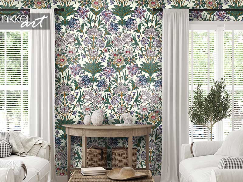 Papier peint photo fleurs : choisir motif, couleur et cadrage
