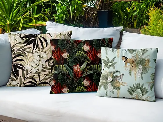 Coussin d’extérieur personnalisé : matière, format et entretien