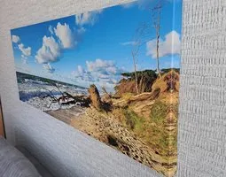 Tableau sur toile Journée d'automne orageuse sur la Baltique, Darß