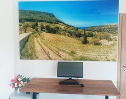 Tableau sur plexiglas Vignobles de la Riviera près de Cassis