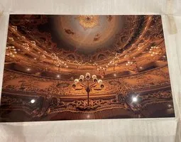Tableau sur plexiglas Intérieur du Teatro La Fenice à Venise